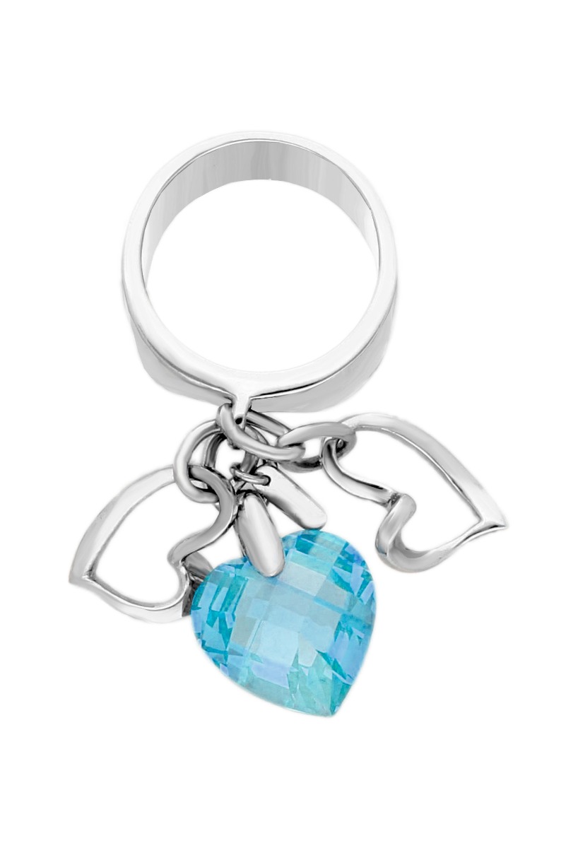 anillo de plata con fetiches corazones uno de ellos cuarzo color topacio azul foto para web toma principal cenital 103_SR006A18