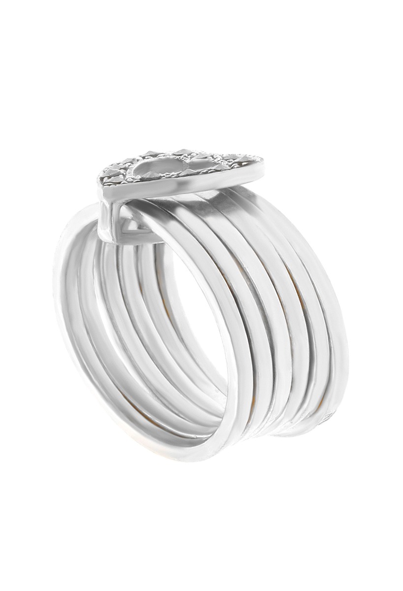 anillo de plata semanario siete aros cogidos por un corazon de marquesitas foto lateral 237_TJ1076S01