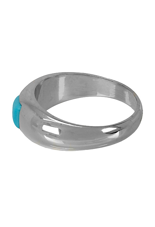 anillo mujer oro blanco y turquesa precio outlet joyeria 120_267 foto izquierda