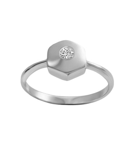 Anillo de compromiso oro blanco y diamante - foto 3 - rfcia.192_Z0192-OB