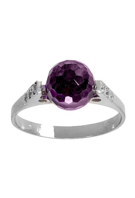 anillo oro blanco y cuarzo morado a precio especial de ocasion foto 1 146_0061-B-M