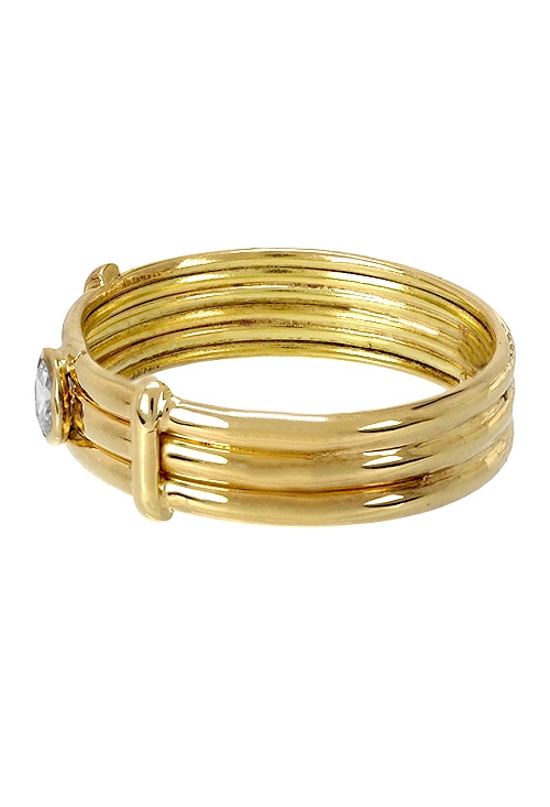 anillo solitario mujer oro amarillo 18k precio de ocasion 063_3551-S foto 2