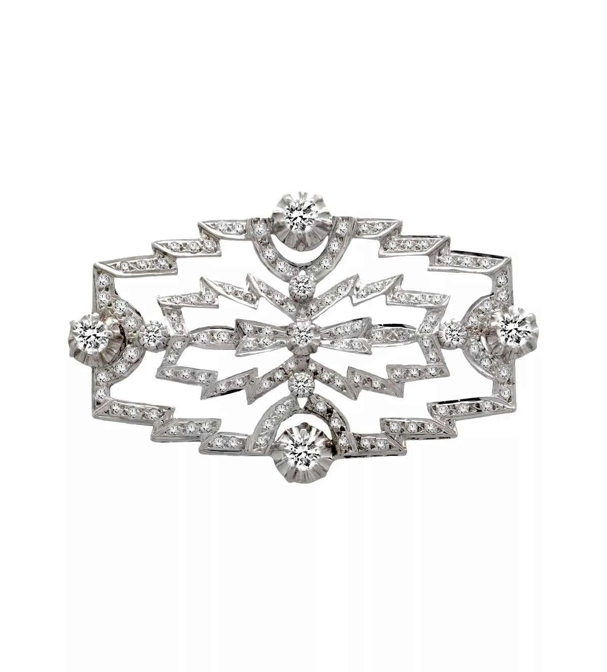 broche de plata para solapa Isabel 034 B.445