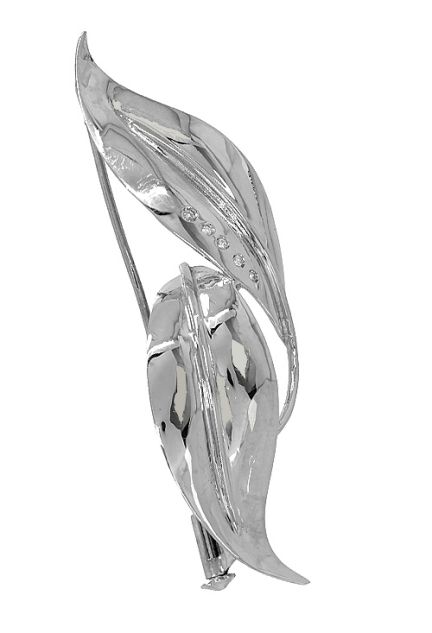 broche solapa oro blanco 18 kilates con diamantes vista lateral 192_Z7007-OB_01