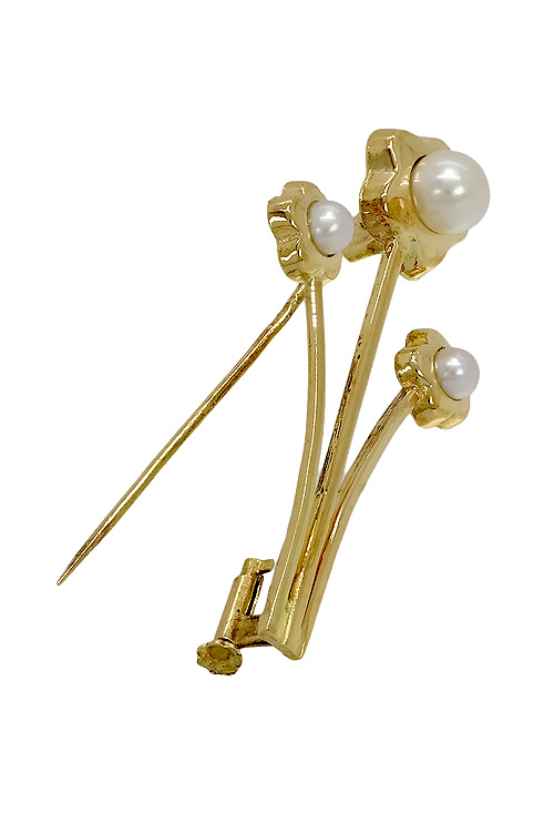 broche solapa para señora oro amarillo 18 ktes y perlas cultivadas 057_36490-0000 dos