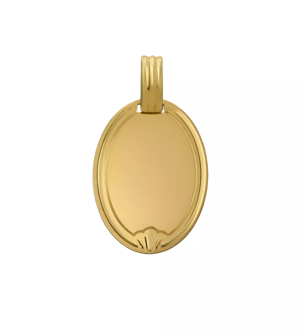 chapa de oro vista frontal