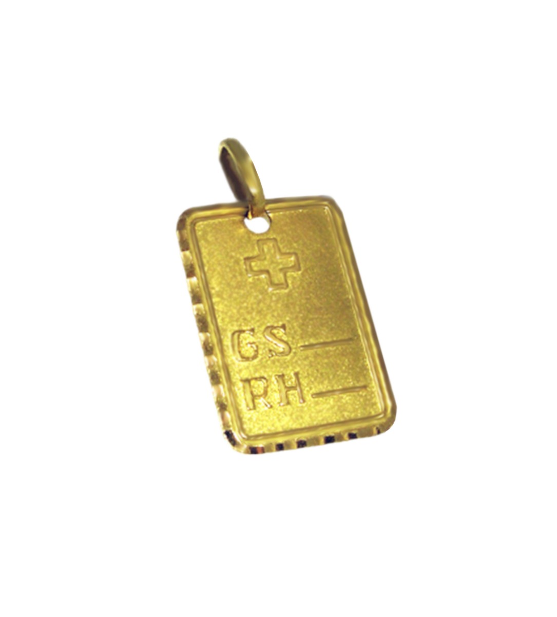 Chapa identidad oro, alerta medica - foto 1 - rfcia.036_I11536