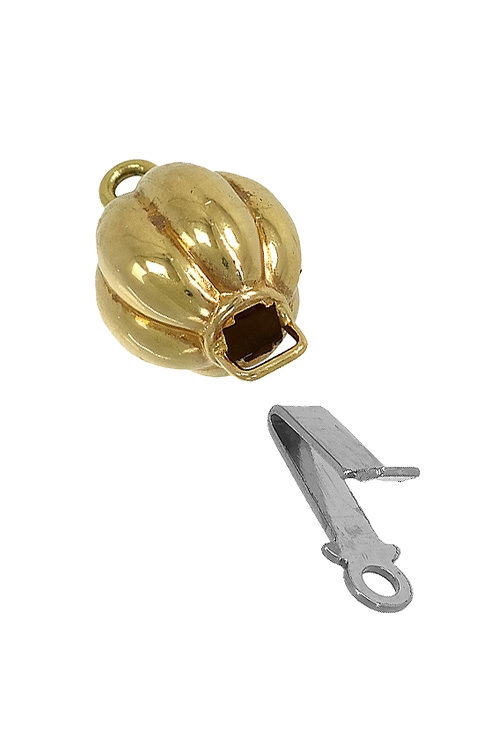 cierre collar oro 18 kilates bola gallones para una vuelta foto 4