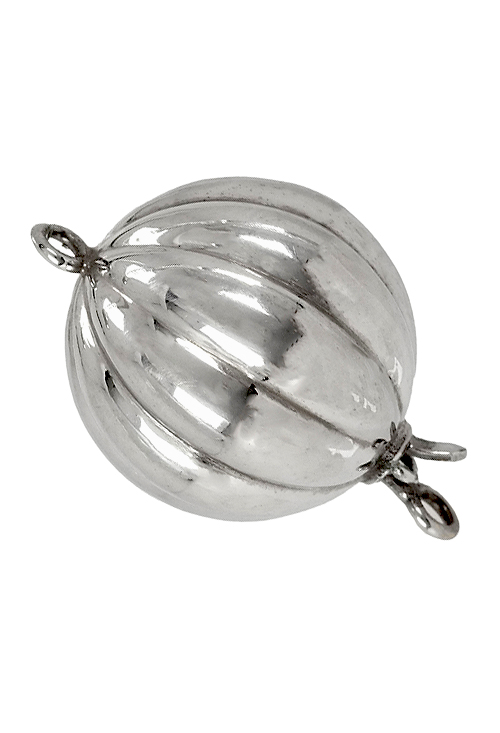 Cierre de collar oro blanco 18 kilates para collar de una vuelta, broche de seguridad que evita caidas