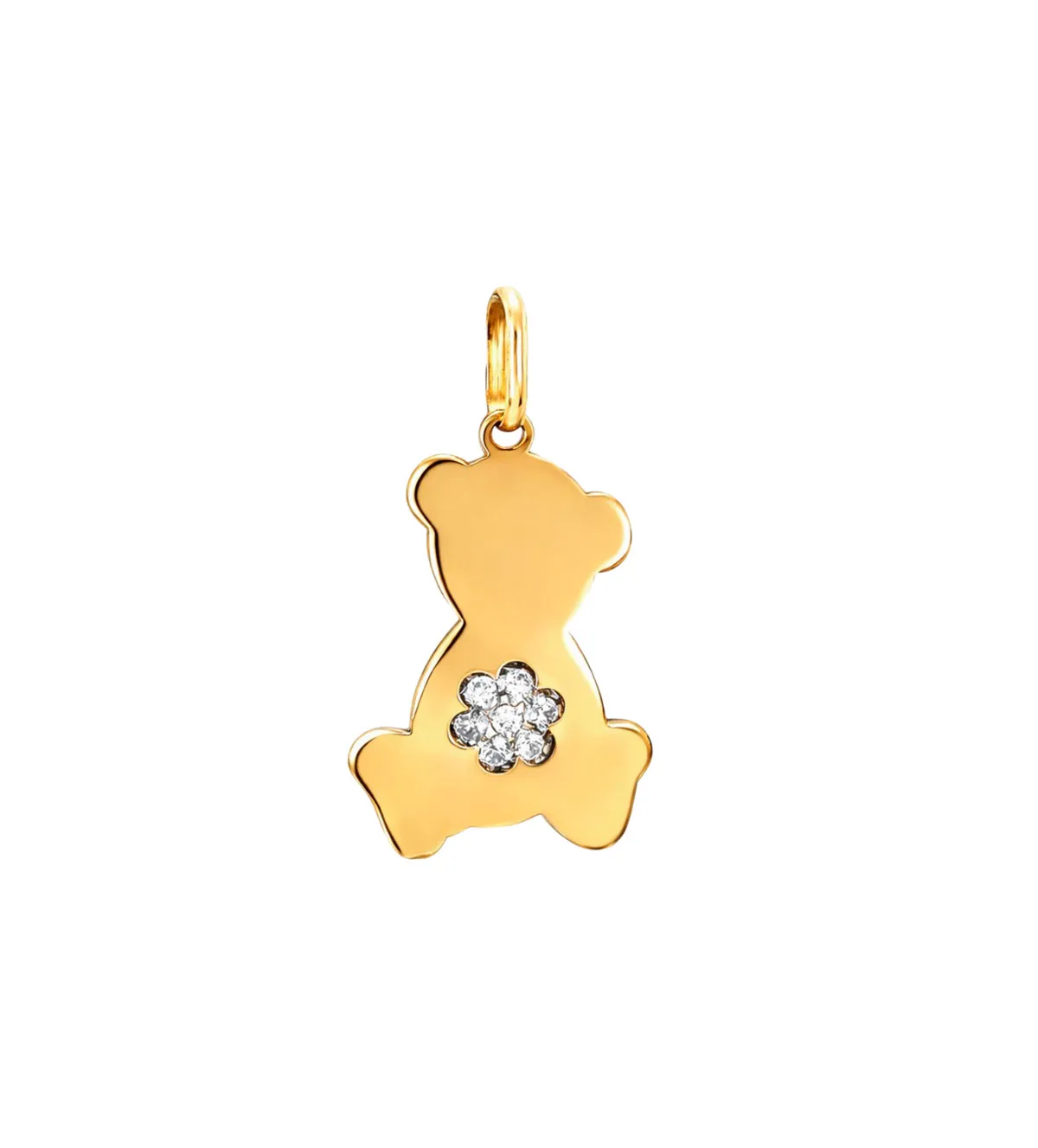colgante de oro amarillo 18k oso con circonitas 243_076-00528