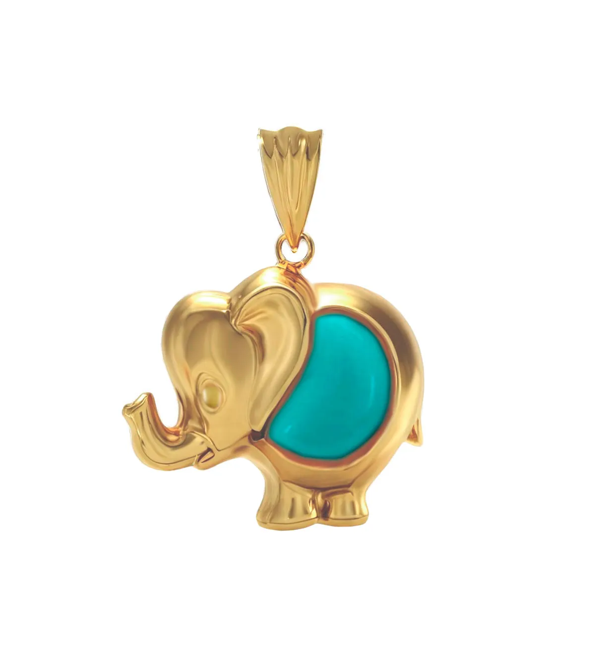 colgante de oro 18k y pasta turquesa imagen principal