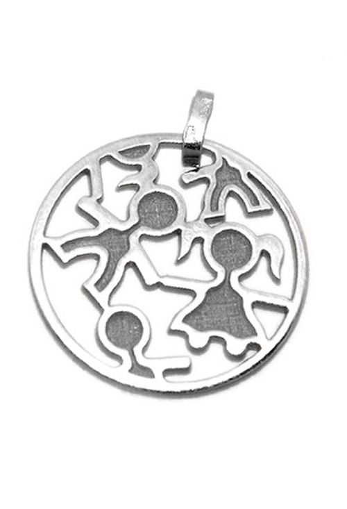 Colgante de plata nino y nina - foto 1 - rfcia.045_248400165