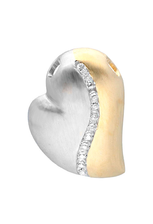 colgante plata bicolor y circonitas 132_71151-CB