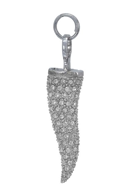 colgante de plata cuerno cuajado de circonitas vista de costado 132_71205-C_02