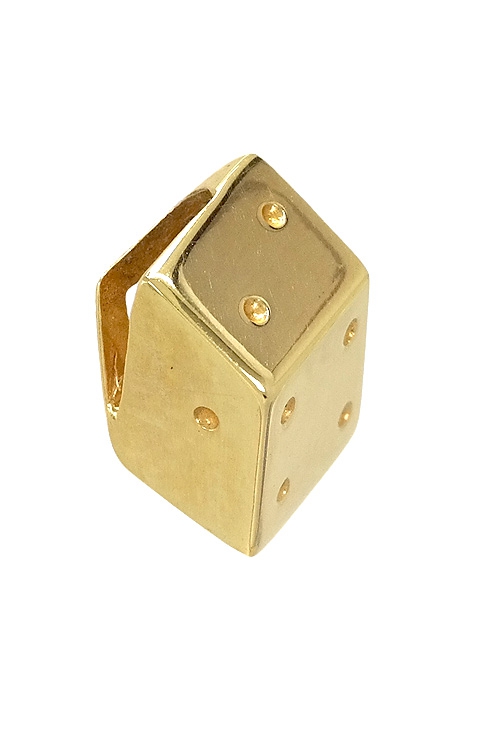 colgante oro 18 ktes dado de parchis 146_3583 foto 01