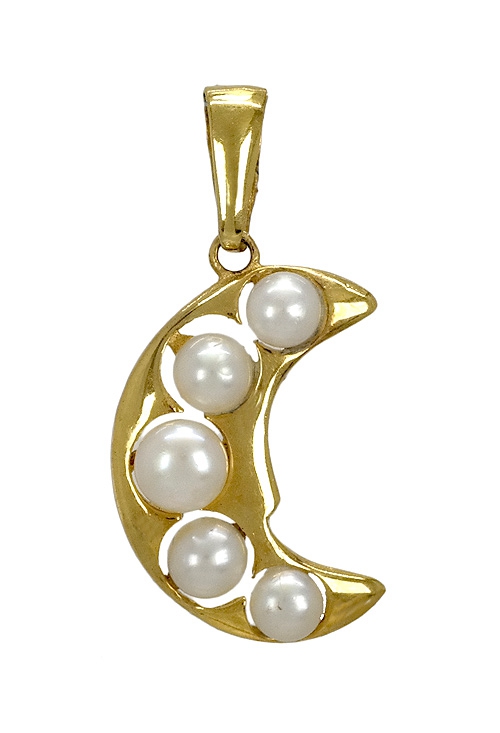 Colgante oro amarillo y perlas media luna 100_2261