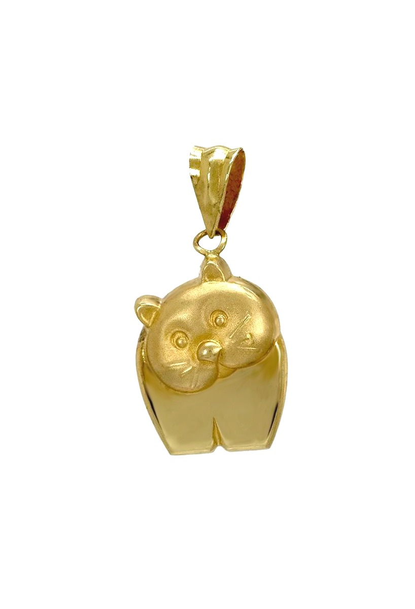 Colgante oro amarillo 18K gato 019_3245