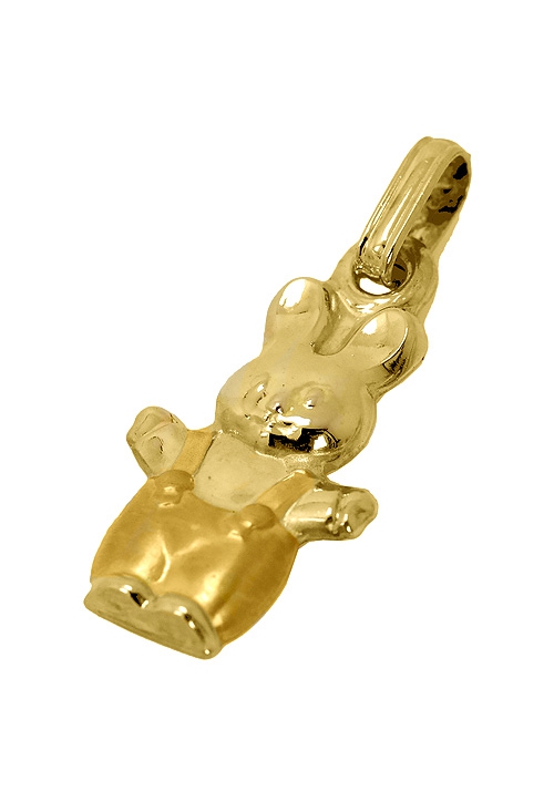 colgante oro amarillo 18 kilates conejo con tirantes imagen B 189_05-206-2_01