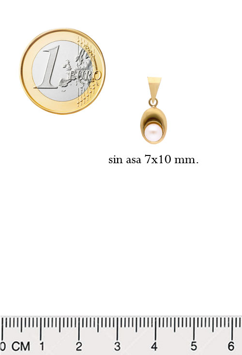 colgante oro amarillo y perla cultivada foto medidas comparadas para web el rubi joyeros