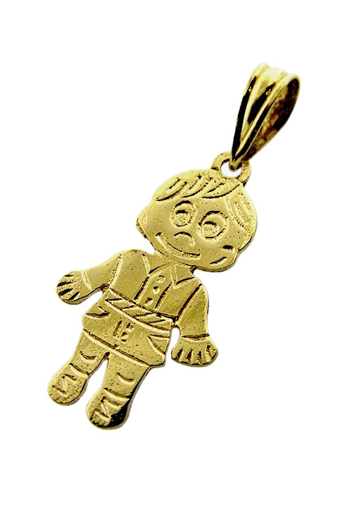 colgante oro amarillo 18 ktes figura de niño 085_014408