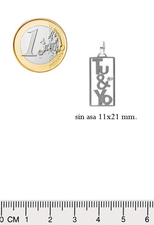 colgante enamorados tu y yo oro blanco 18 kilates con circonita fotografia para web el rubi joyeros vista comparada con euro