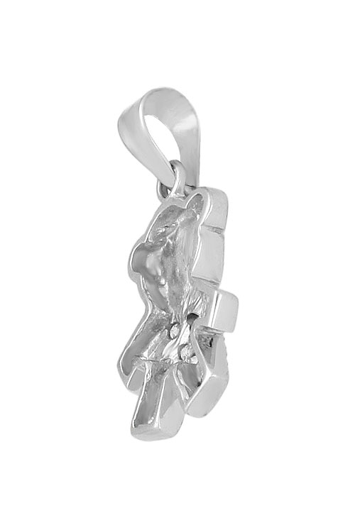 colgante oro blanco 18 kilates con circonitas oso foto trasera lateral 146_3687_01