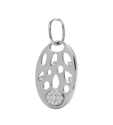 Colgante oro 1ª ley 750 mmas. (18 k.) dije con piedras oro blanco rfcia.243_400-00175 foto oblicua