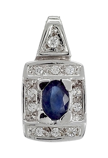 colgante oro blanco con circonitas y zafiro fino 141_00355CO-2