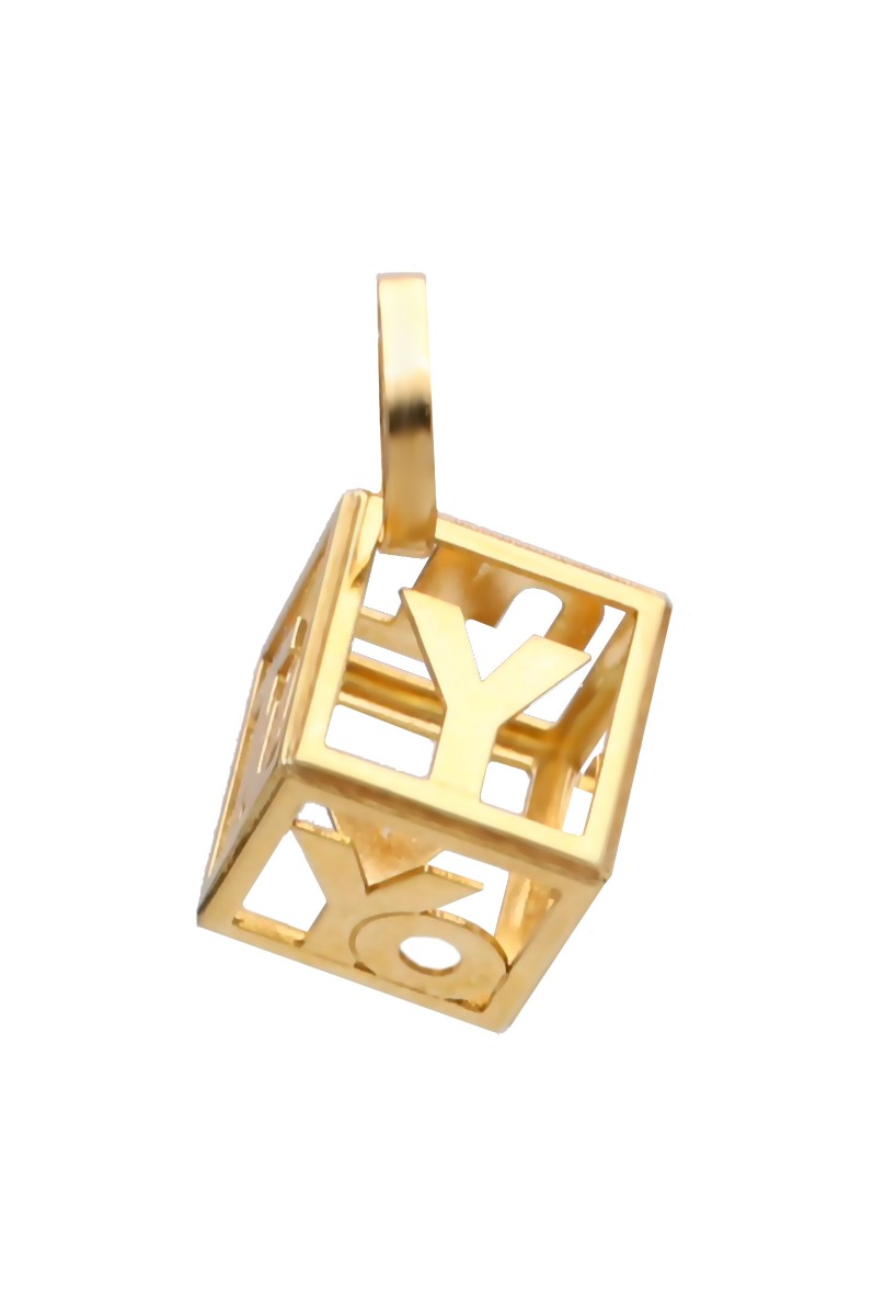 colgante oro amarillo 18k para enamorados foto 1