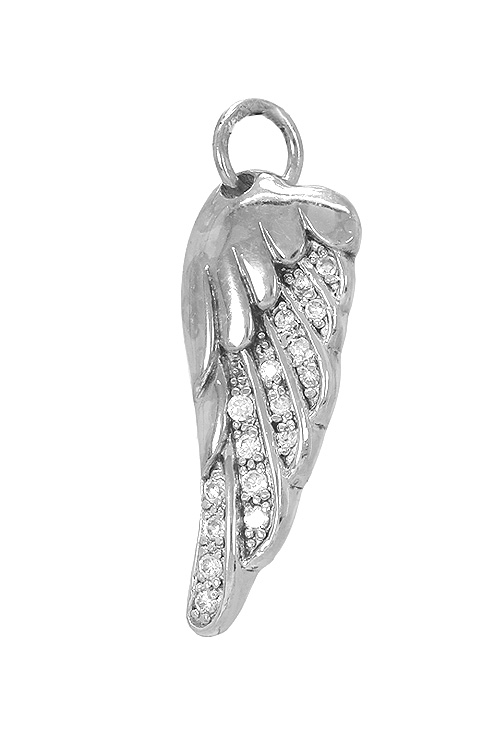 colgante plata con circonitas ala de angel vista de frente precio especial muy barato en joyeria online 132_71685-C