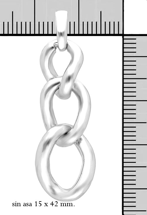 Colgante plata eslabones disminución 132_73350-C-102053