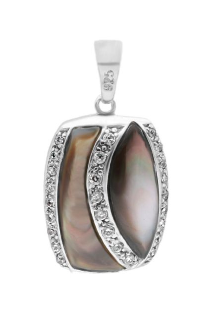 Colgante plata ley dije con piedras rfcia.132_10036