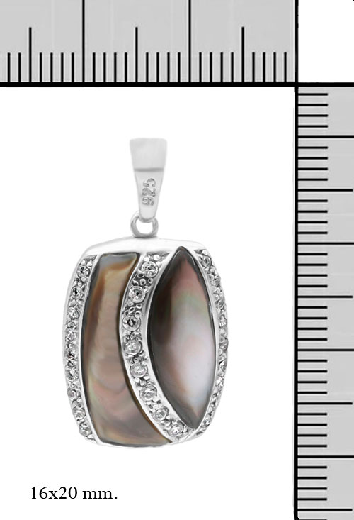 colgante plata nacar negro y circones foto medidas 132_10036_M