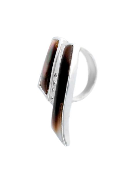 colgante plata nacar negro y circonitas vista lateral 132_10037_01