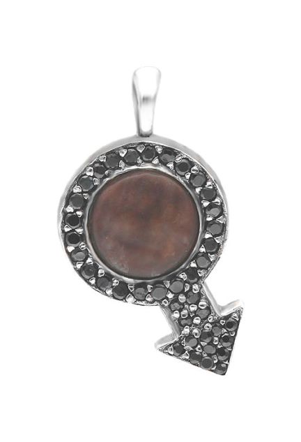 Colgante plata ley dije con piedras rfcia.132_10035