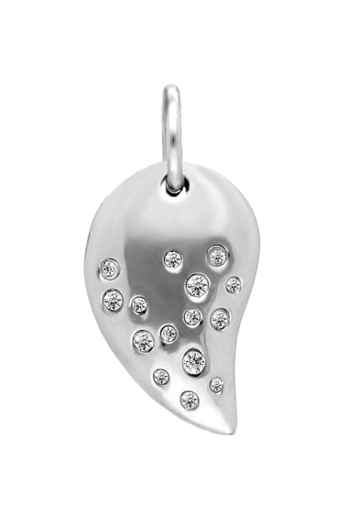 colgante plata y circonitas forma cuerno abundancia para parrilla web toma frontal 132_71682-C