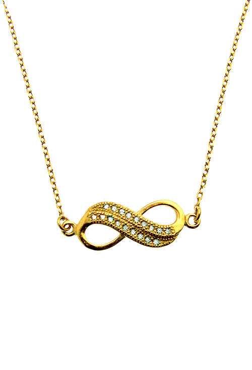 Collar plata de ley chapada con simbolo de infinito - foto 3 - rfcia.022_11406-A-G