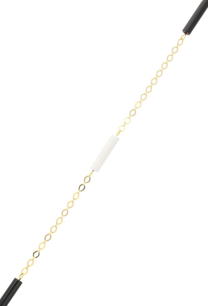 collar oro amarillo 18 kilates con agatas blancas y negras vista extendida 007_11884-BO_01
