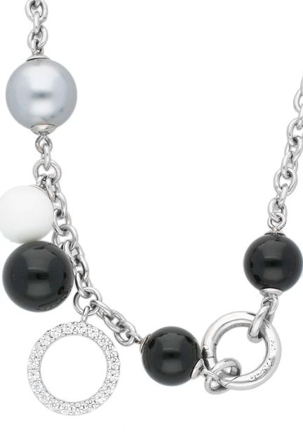 collar plata de ley perlas y circonitas marca tisento a precio de ocasion foto con detalle 198_3560PG_02