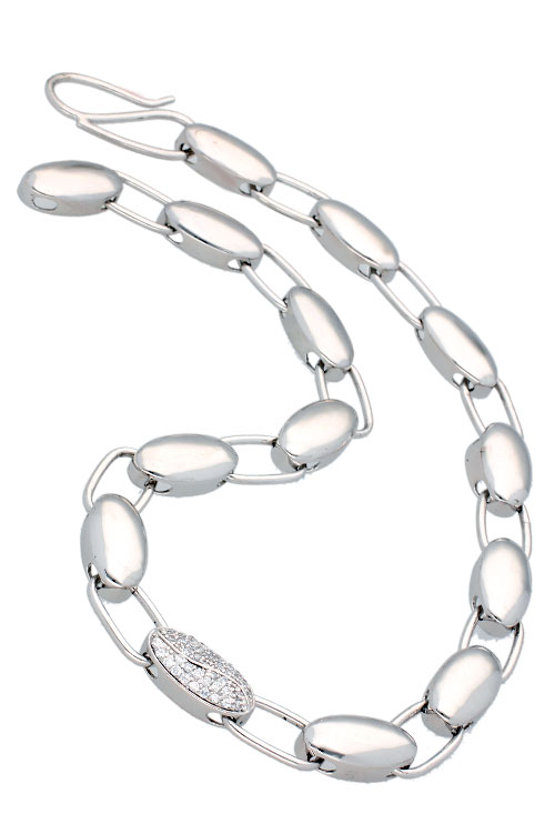 collar plata de ley y circonitas acabado rodio precio de ocasion muy barato joyeria online foto principal 132_72634-CO