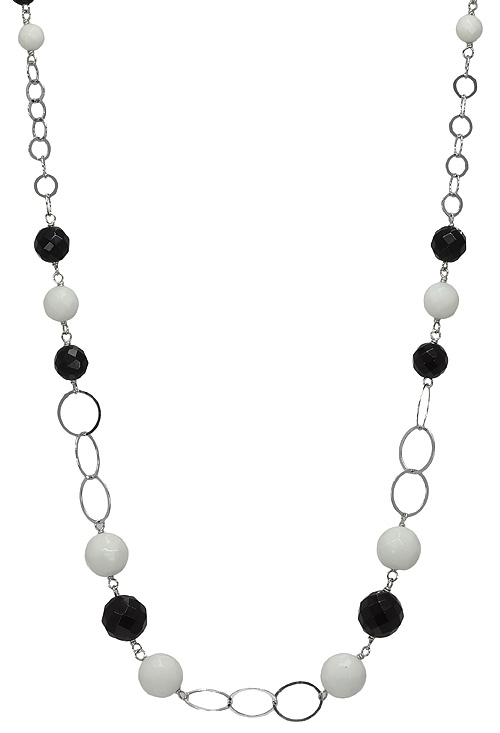 collar plata ley entrepiezas agatas blancas y negras 079_CN-CD8-F50808