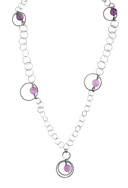 collar plata y cuarzo rosa precio de ocasion 144_VI-16