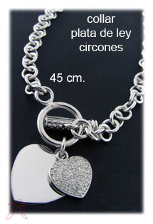 Collares y Gargantillas plata ley hasta 45 cm con piedras rfcia.132_08858-CO