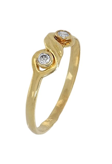 conjunto de oro para niña de comunion pendientes y sortija detalle sortija 140_4.009_01