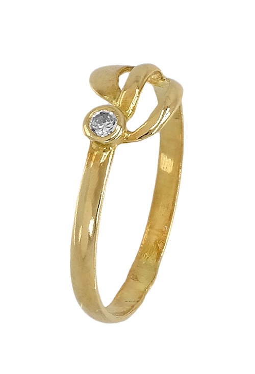 conjunto de oro para niña pequeña detalle sortija 140_4.008_01