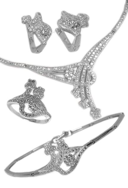 conjunto de plata pulsera collar pendientes y sortija precio barato joyeria online 271_pjnv4