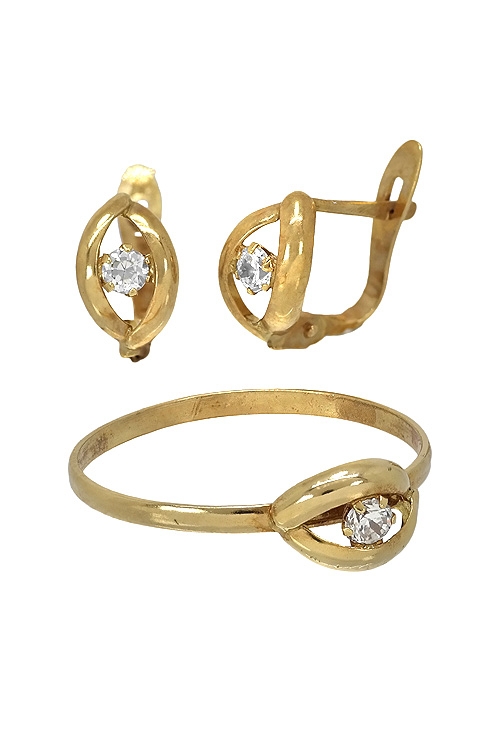 conjunto niña comunion sortija y pendientes oro amarillo 18 ktes 197_1-4007_02