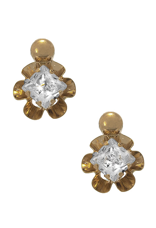 conjunto oro 18 kilates formado por sortija y pendientes espoecial primera comunion precio barato joyeria online vista pendientes frontal 052_50515_04