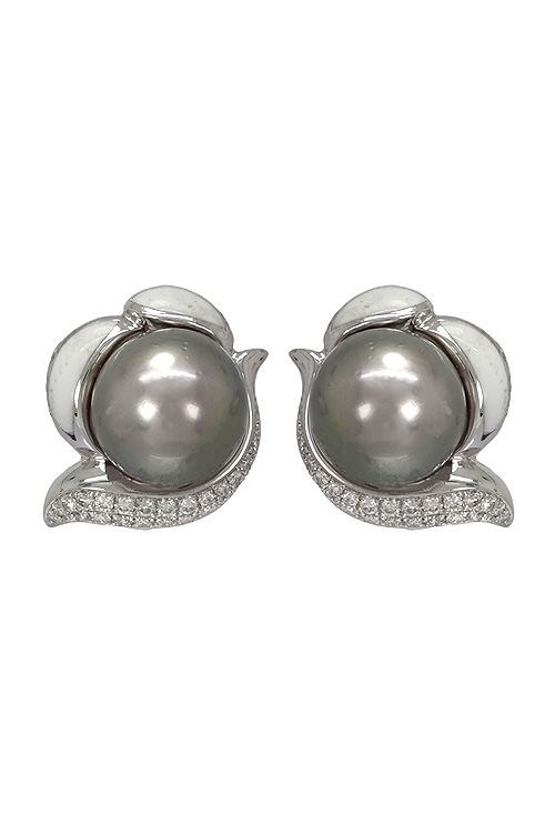 conjunto oro blanco 18 ktes perlas tahiti y diamantes foto frontal pendientes 065_0009628_01