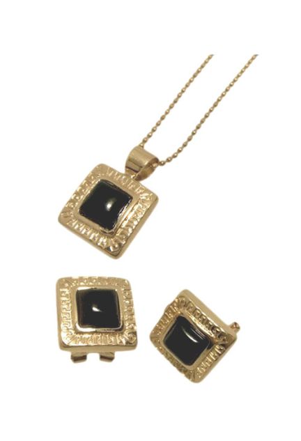 Conjunto oro, pendientes y collar. 083_J5950 precios baratos